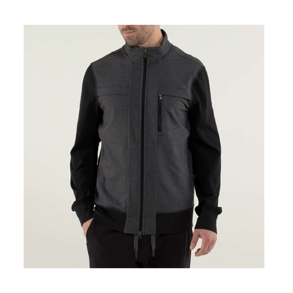 lululemon athletica Other - Lululemon Post Gravity Jacket Full Zip Heathered Black Gray Men's Size Large